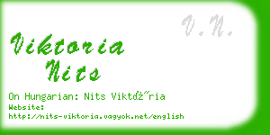 viktoria nits business card